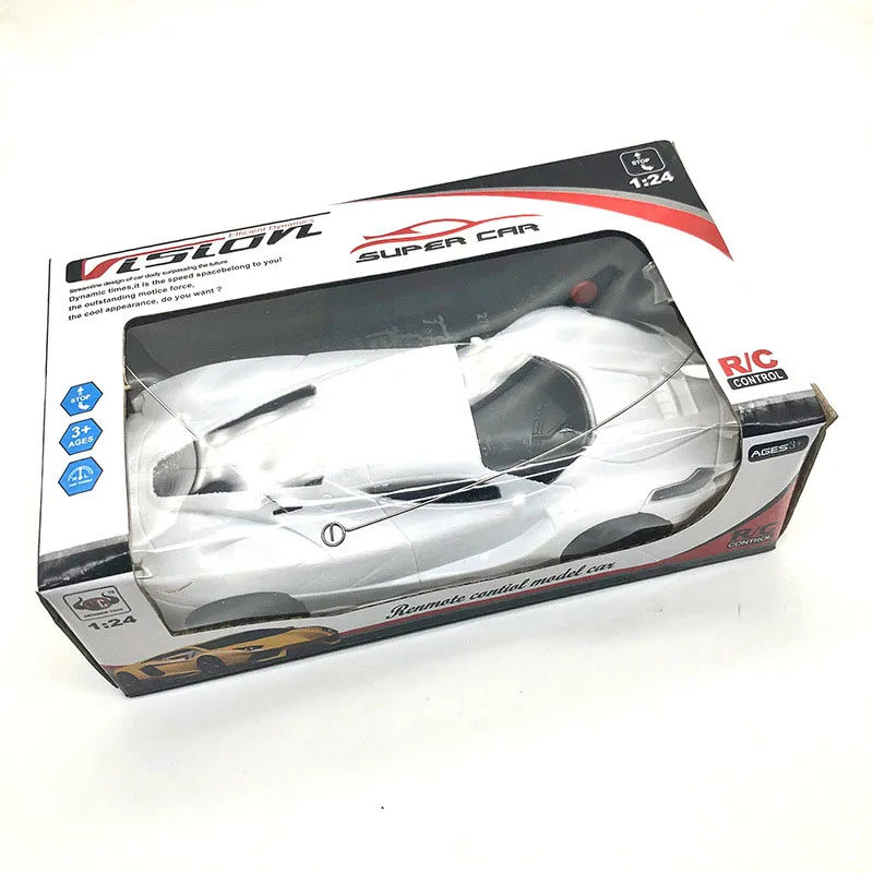 

18cm Remote Control Car Children Outdoor Playing 1:24 Scale Super car Automobile Model Radio Control 2 Channels Car Baby Toys