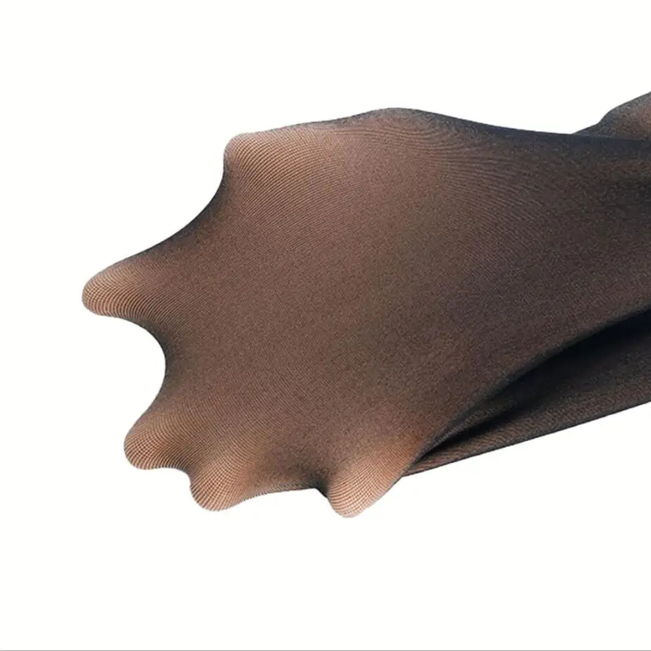 Плотные теплые зимние черные колготки из искусственной кожи 320 г с бархатным