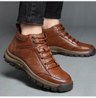 Бесплатная доставка Горячая стильная зимняя обувь аксессуары теплая Красивая мужская повседневная обувь черная обувь коричневая рабочая обувь мужская повседневная обувь