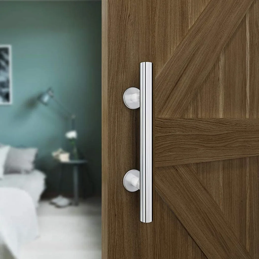 

Set Door Handle Sliding Stainless Steel 12\\\" Barn Door Flush Gate Handle