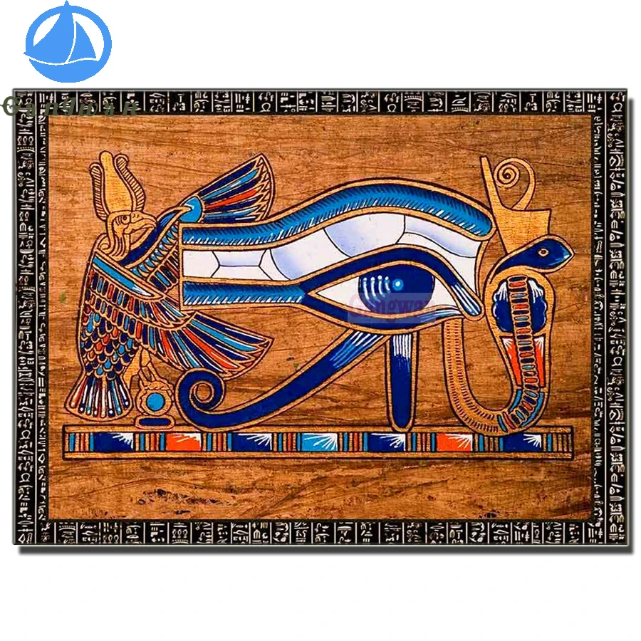 

Алмазная мозаика Египетский Глаз хора древняя полная алмазная живопись Бог Фараон иероглифы Набор для вышивки крестиком хобби ручной работы