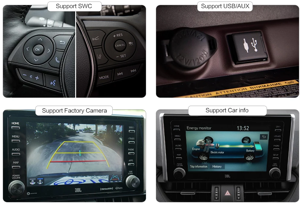 10.2" IPS screen Android 9.0 Car Multimedia for Toyota RAV4 Radio Vehicle TDA7850 GPS Bluetooth HDMI Car Stereo MAX6