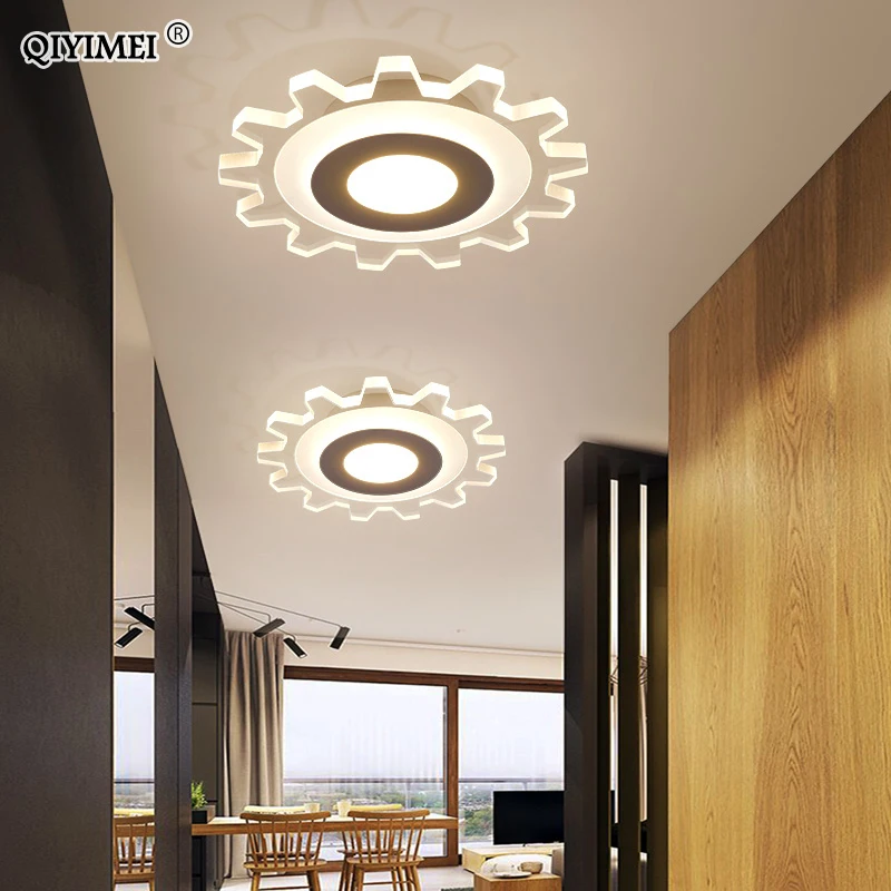 Lámparas de araña LED modernas para interiores, iluminación acrílica para sala de estar, pasillo, pasillo, accesorios decorativos para el hogar, envío directo