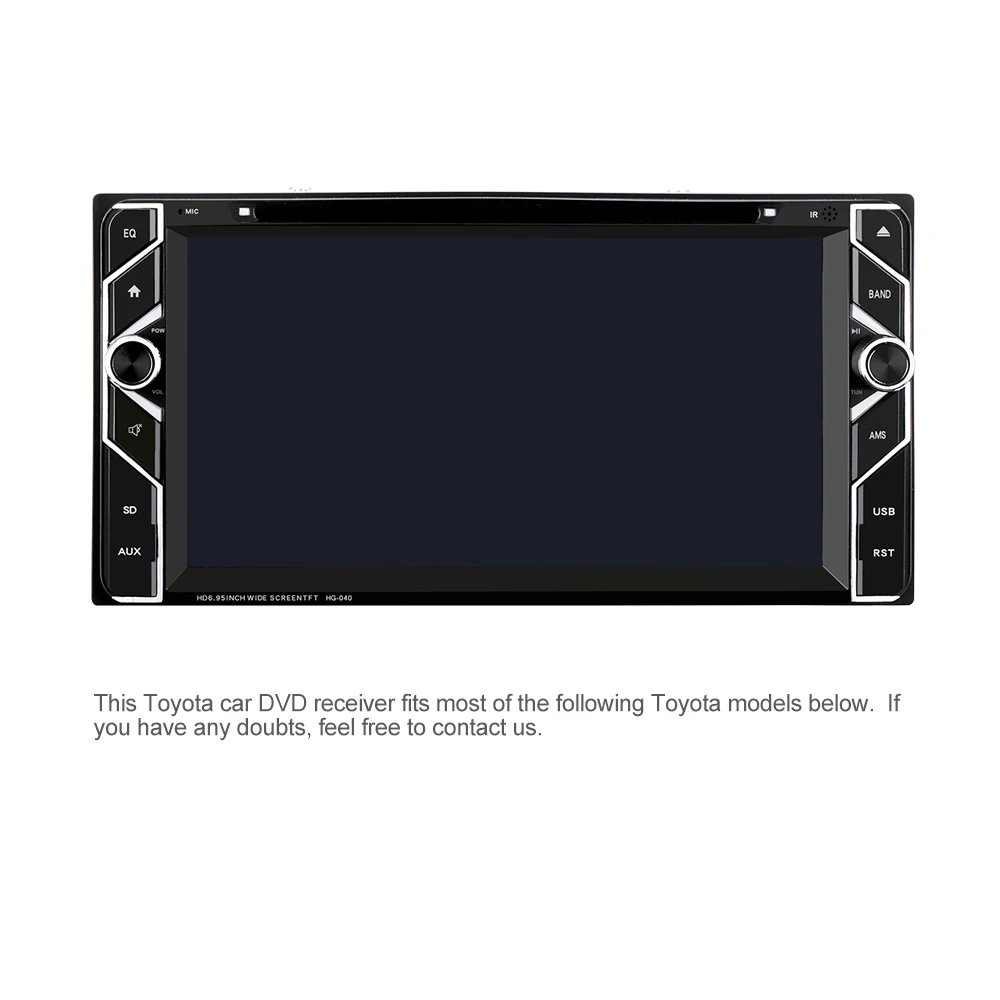 2 Din Автомобильная Радио TF Bluetooth автомобильный DVD мультимедийный плеер для Toyota Corolla Camry MR2 Prado RAV4 Yaris 7 ''Авторадио аудио стерео