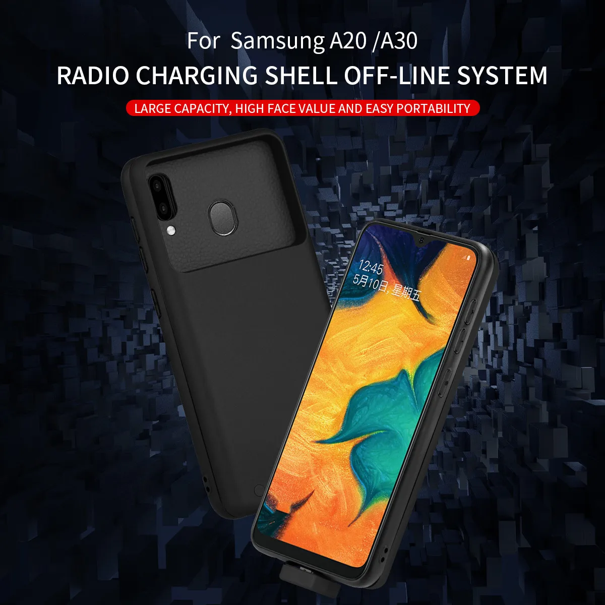 7000 мАч Расширенный внешний аккумулятор чехол для аккумулятора зарядки телефона