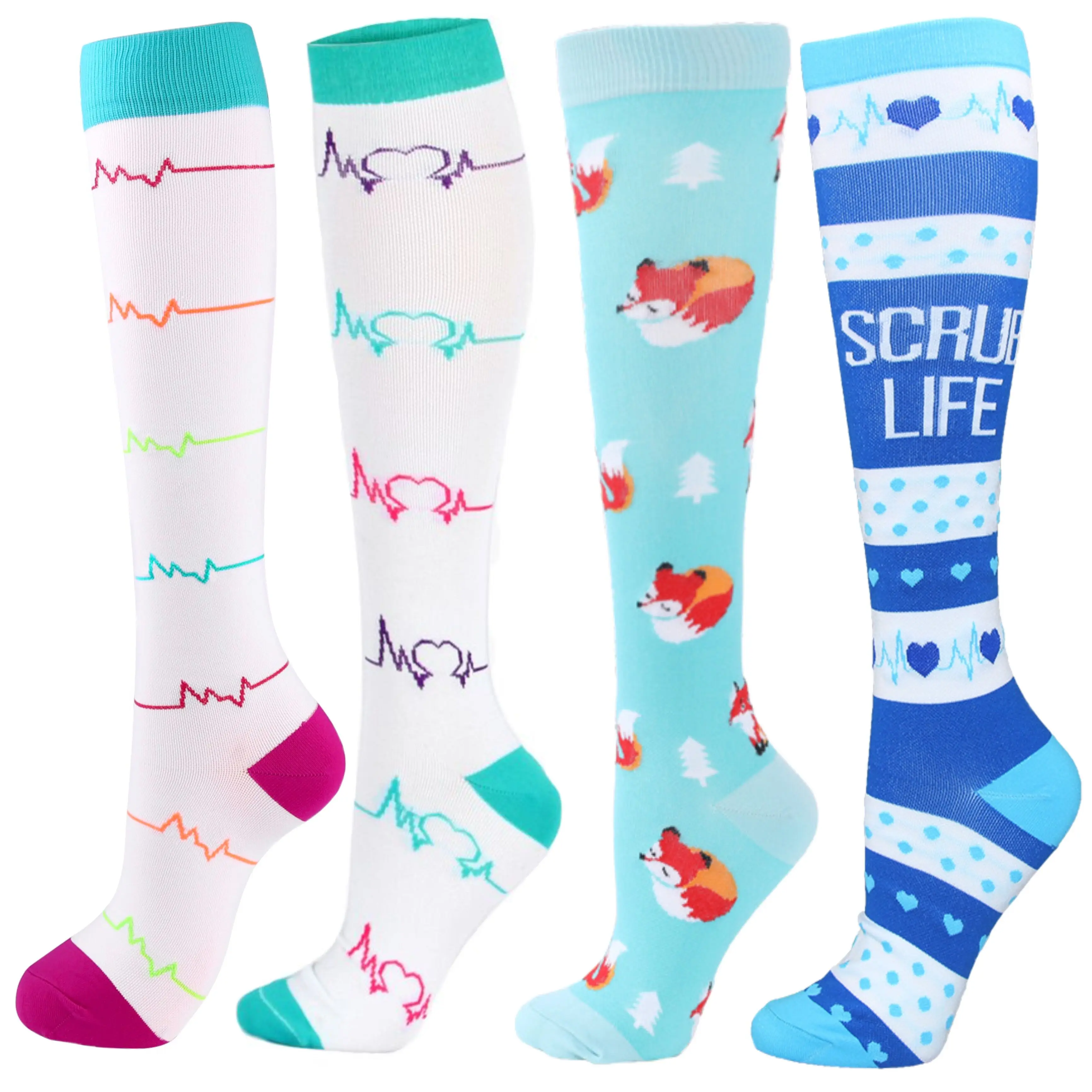 

New Compression Stockings Running Women Men Calf Compression Socks Fit Medical Varicose Veins Anti Fatigue Magic Nursing Socks