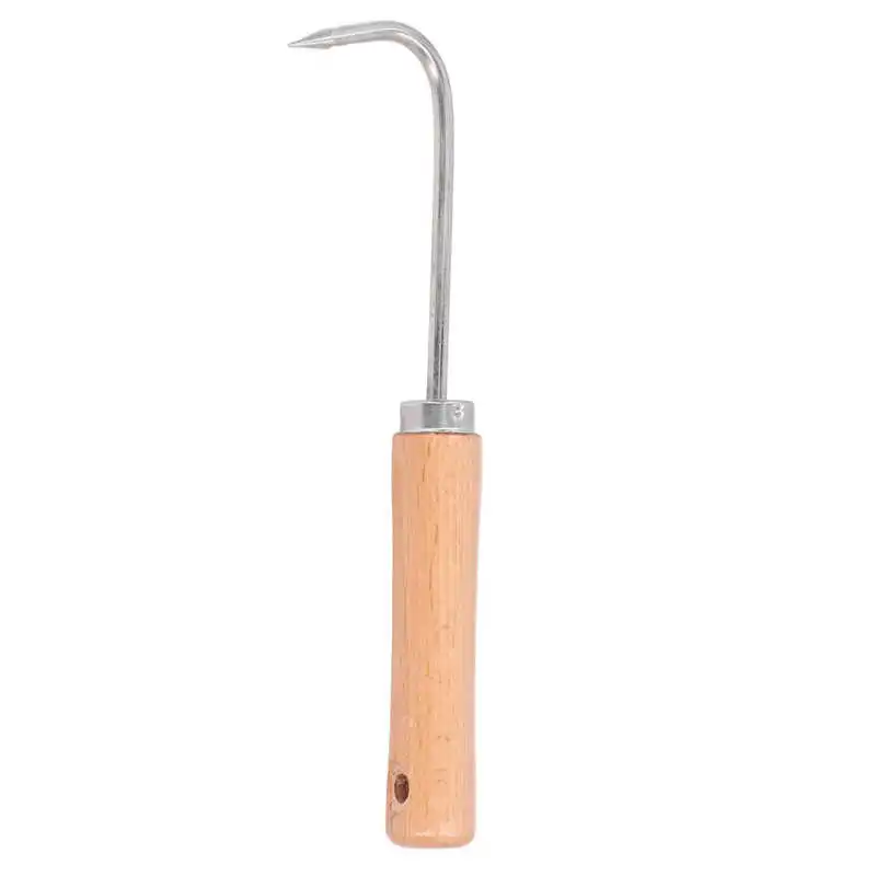 

Bonsai Hook Bonsai Root Hook Stainless Steel Gardening Digging Tools with Wooden Handle 1 Claw 240mm Bonsai Root Hook