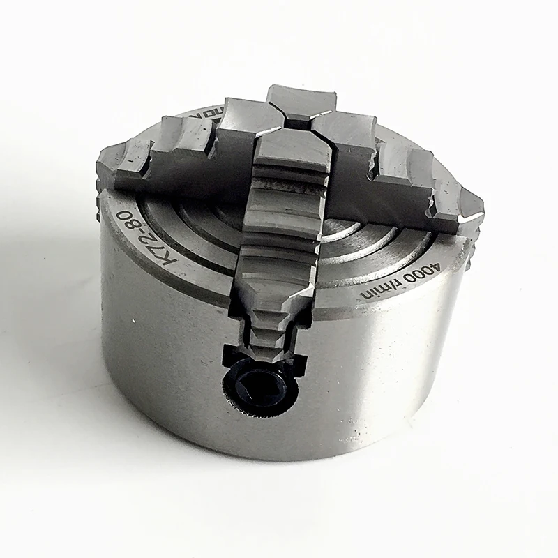 80 мм токарный патрон Бесплатная доставка в Россию 4 Щековая патроны токарные K72