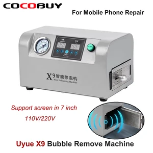 uyue x9 mini bubble remover machine lcd screen oca autoclave debubbler for mobile phone curved screen refurbished repair tool free global shipping