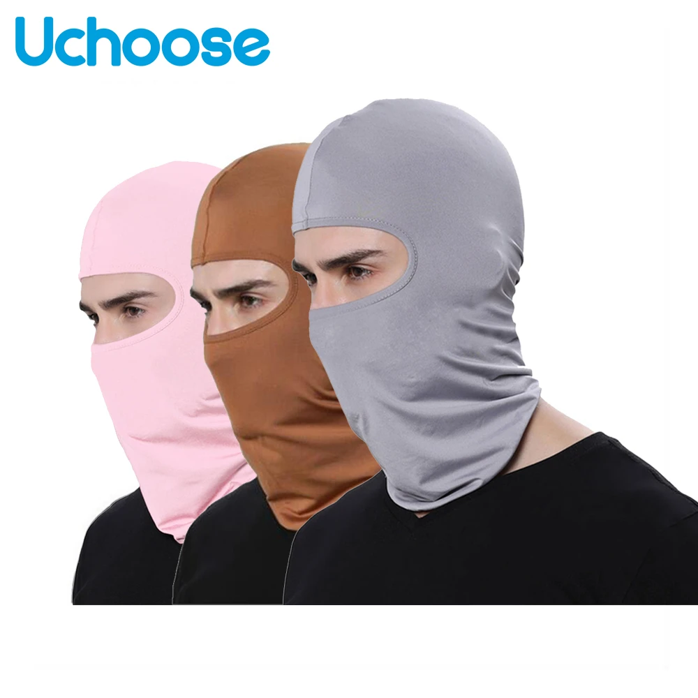 Уличные спортивные теплые полностью черные маски для лица мотоциклетная зимняя