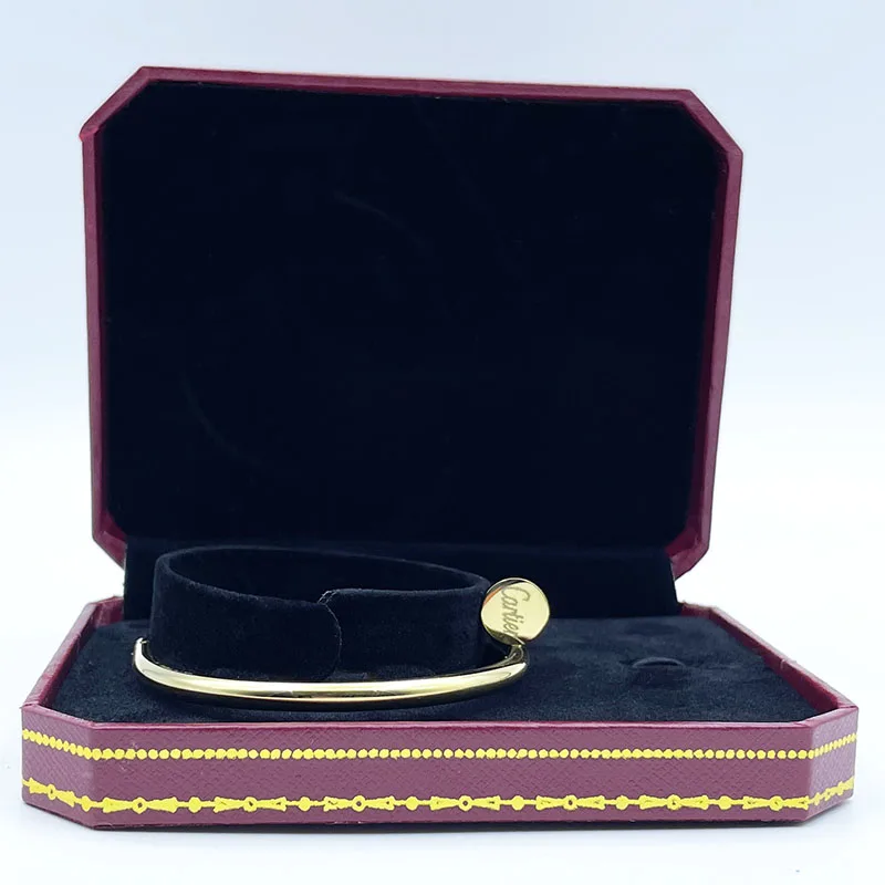 

Classic popular Carter Bracelet men and women exquisite Nail-Bangle bracelet 1:1 High quality banquet couples gift with LOGO