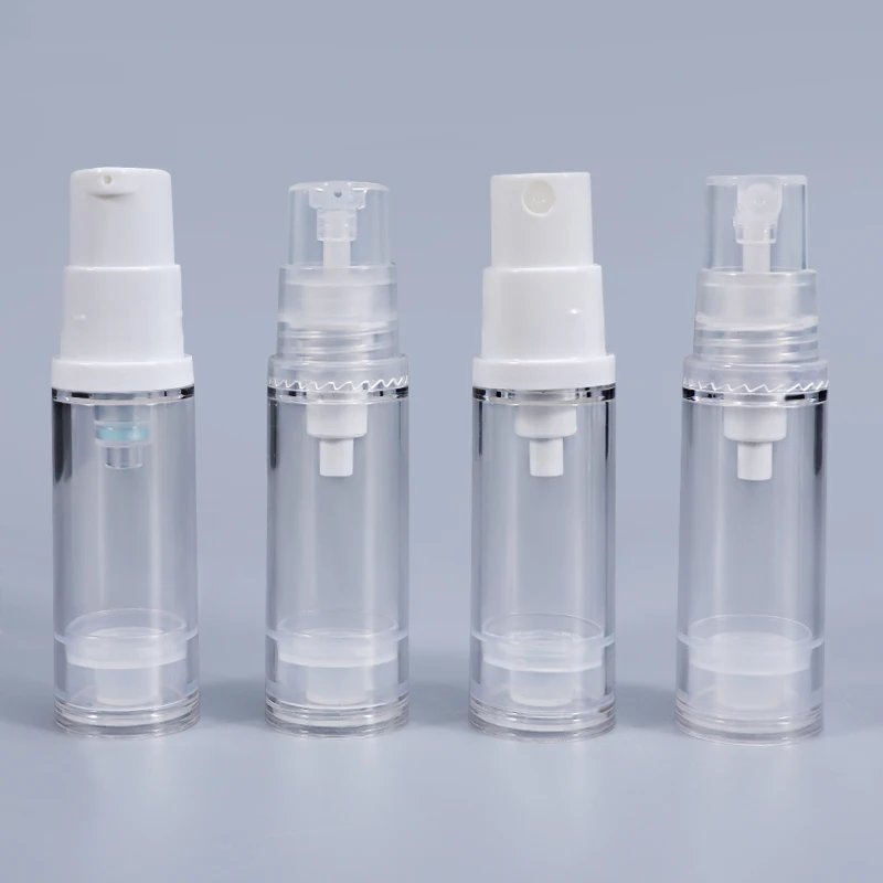 Прозрачная Круглая мини-бутылка для путешествий 5 мл 10 шт. вакуумный насос