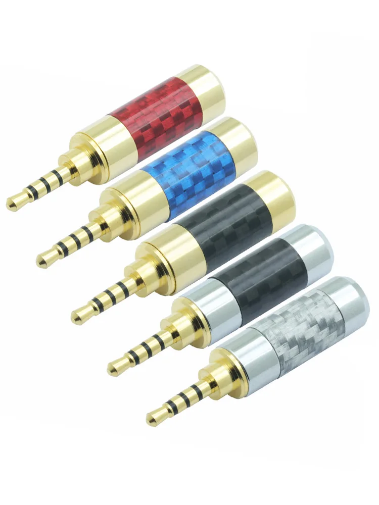 Mixed Colors(Gold P) 10 шт./лот мини-джек 2,5 мм 4 Pin стерео штекер провод разъем 4-полюсный 2,5 мм Сделано в Китае Поддержка 6 мм аудио кабель - Цвет: Mixed Colors(Gold P)