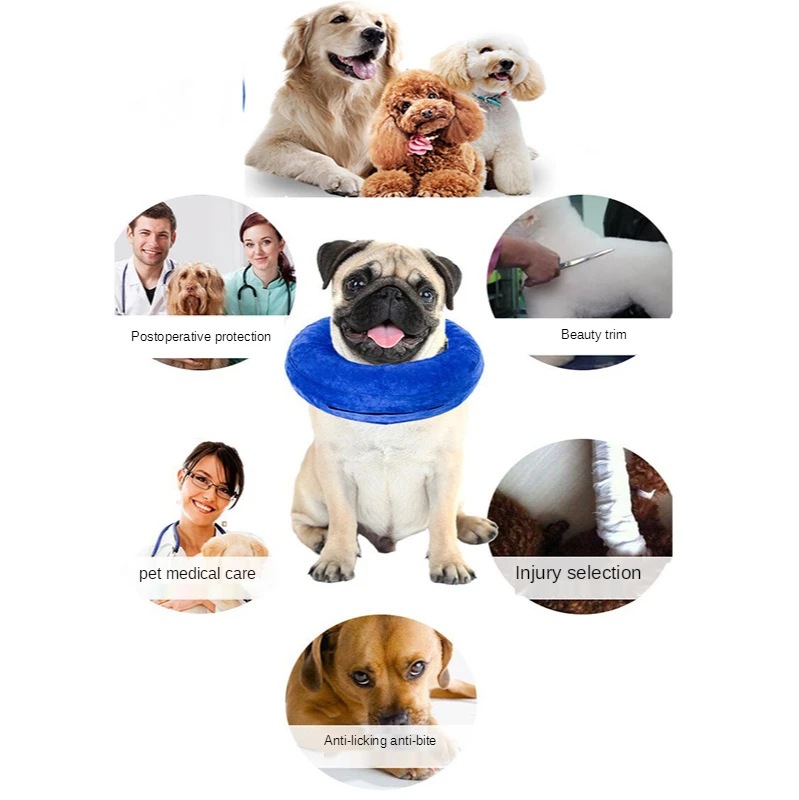 

Inflatable pet collar cute cat dog collar protective collar bite resistant collar small large dog dog collar dog harness