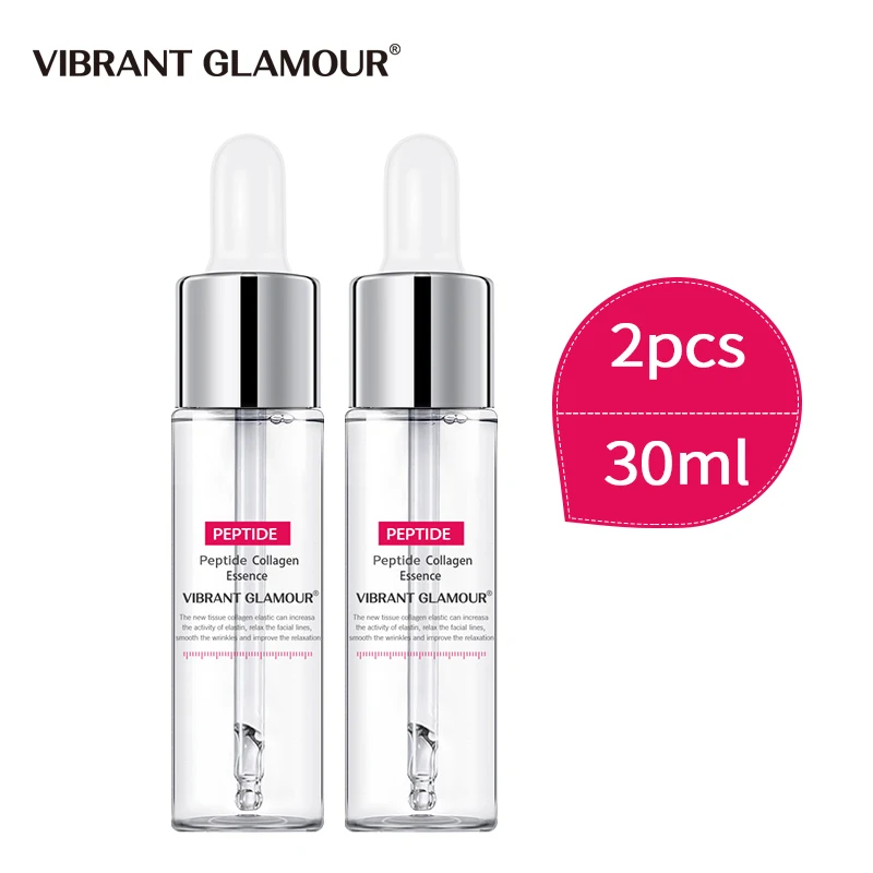 

VIBRANT GLAMOUR Peptide Collagen Face Serum Anti Aging Moisturize Hyaluronic acid Facial Essence Firming Anti Wrinkle 2 Set