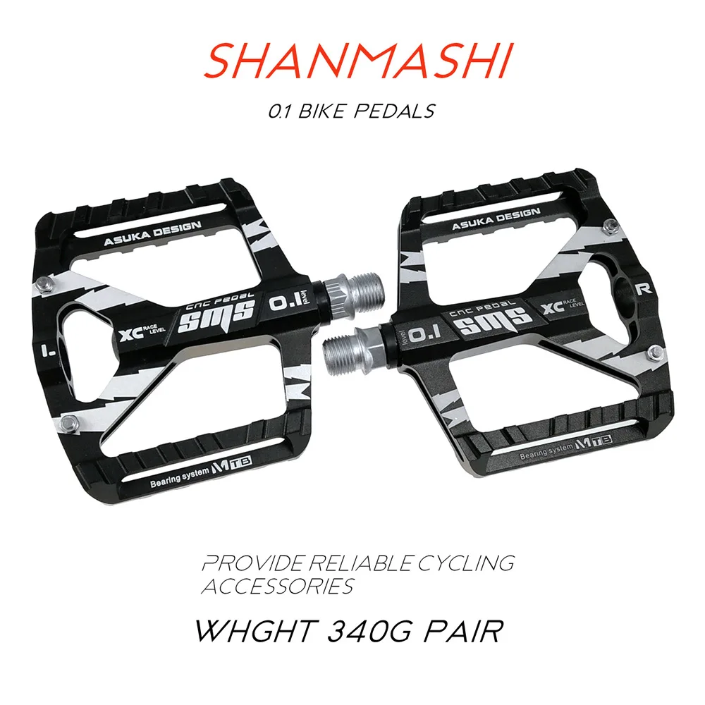 

Riddgo Mountain Bicycle Pedals Cycling Ultralight Aviation Aluminium Alloy 3 Bearings MTB BMX Pedals Non-Slip Bike Pedals