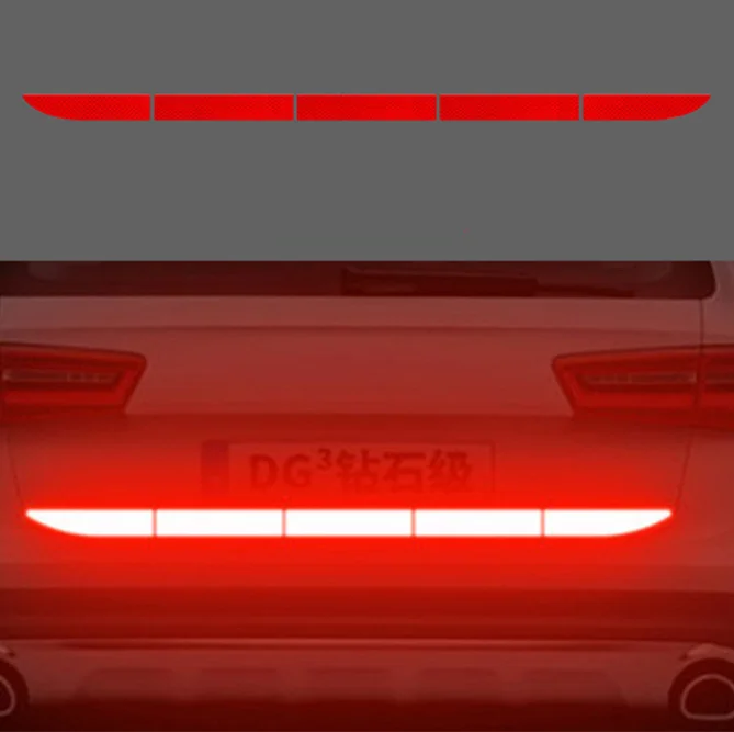 Car Trunk Reflective Strip Stickers for Hyundai Creta Tucson Solaris E53 VW Golf 4 7 Tiguan Kia Rio Ceed | Автомобили и мотоциклы