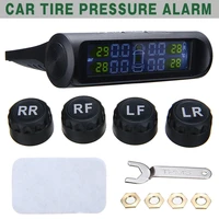 mayitr car tire pressure alarm monitor system hd digital lcd display 4 external sensors tire pressure monitor system alarm
