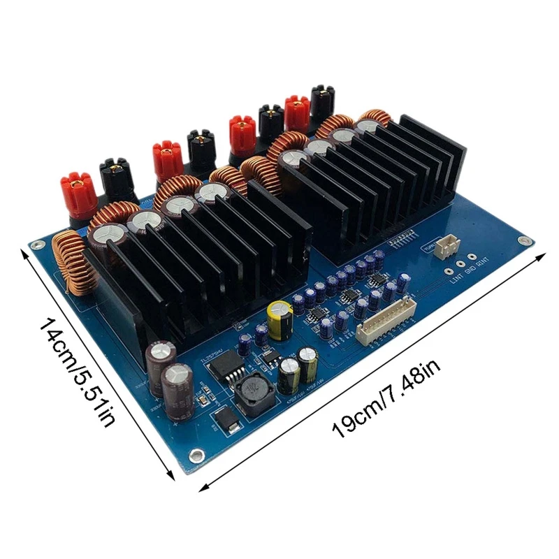 

2.1 High Power Digital Power Amplifier Board Hifi Tas5630 Class D Opa1632 600W+2x300W DC 48V