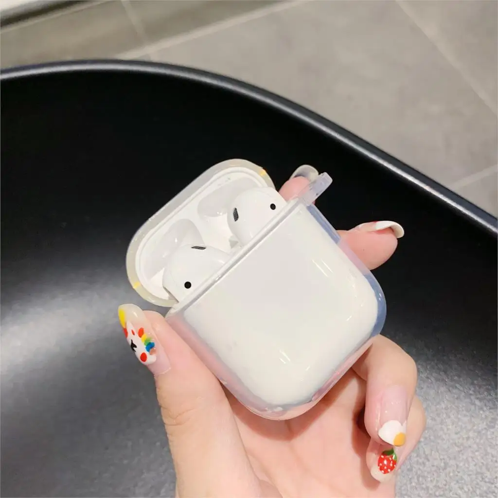 Сверкающая блестка звезда чехол для Airpods 1 2 беспроводные Bluetooth наушники