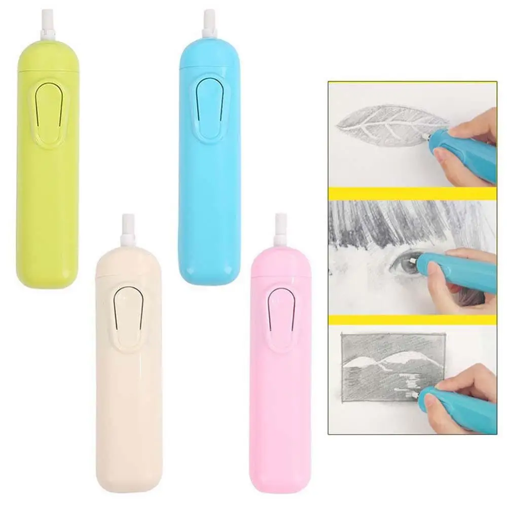 Прочный Электрический вращающийся удобный ластик для искусства раскрашивания