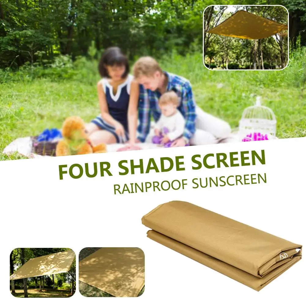 Square 3-4 People Shade Canopy Gazebo Awning Durable Portable Camp Camping Cloth Moisture Proof Waterproof 190T Polyester (art.: 3a39cd3b488) - 3a39cd3b488