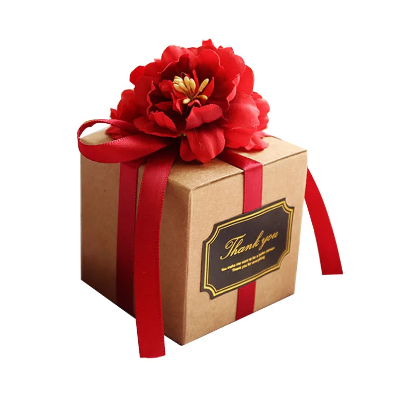 

DIY Vintage Kraft Paper Candy Bags Chocolate Boxes Baby Shower Wedding Favor Gift Box Package Birthday Party Decoration Bags