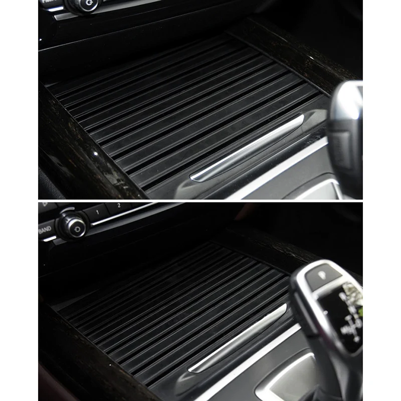 

Car Mounts Drinks Holder Car Center Console Cover Slide Roller Blind Stand Water Cup Rack for BMW X5 X6 F15