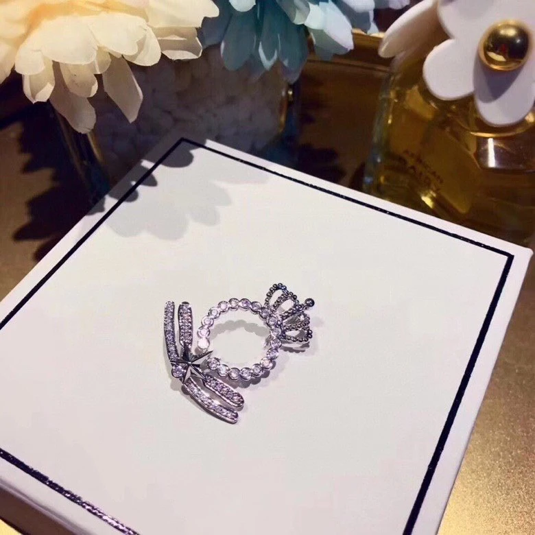 

2021 Brand Luxury Letter Y Five Pointed Star Crown Brooch Trend Inlaid With Steel Fashion Exquisite And Beautiful Diamond Inlay