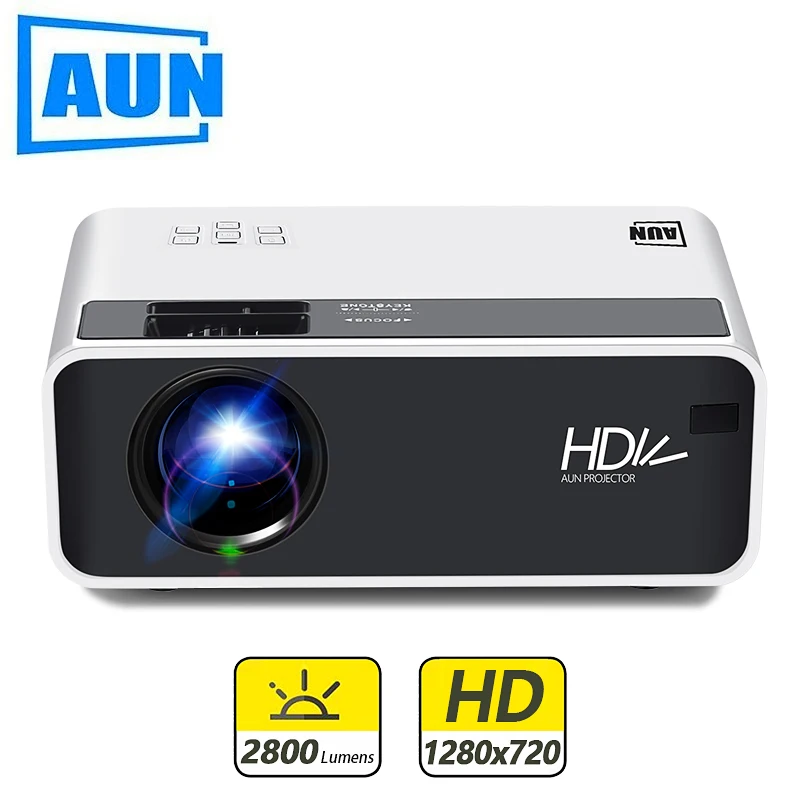[RU/EU 48 часов быстрая местная доставка] мини-проектор AUN D60S 1280*720P Android 6 0 WiFi Beamer для