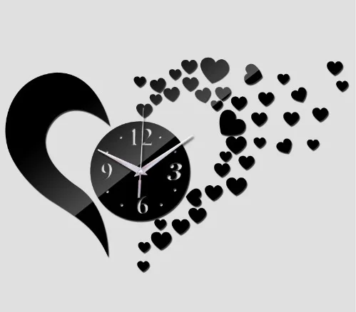 Акриловые настенные часы сделай сам декоративные зеркальные бесшумные