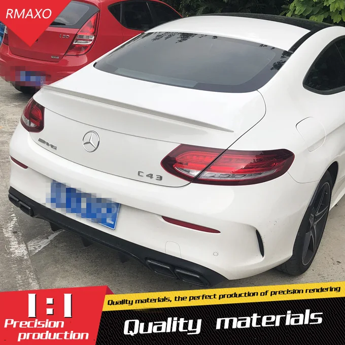 C180 C250 C350 C63 купе спойлер для Benz W205 купе|Спойлеры и крылья| |