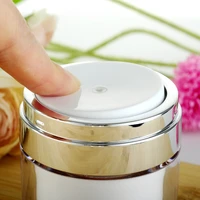 1pc 153050g airless pump jar empty acrylic cream bottle refillable cosmetic easy to use container portable travel makeup tools