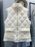 new korea winter lovely golf womens vest jacket slim body warm goose down down vest golf jersey temperament lady vest