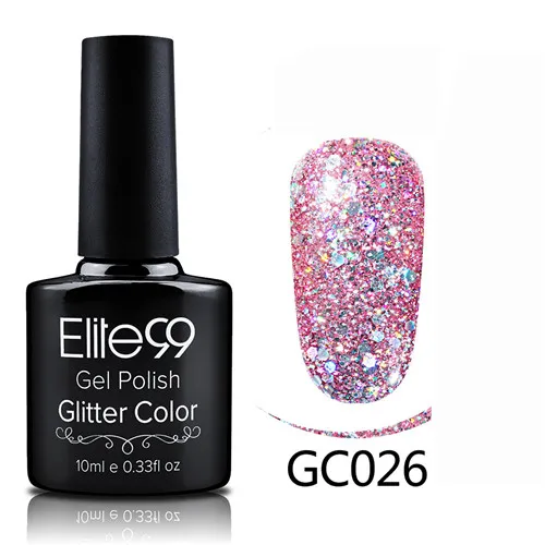 GC026 Elite99 гибридные Лаки гель лак для ногтей набор Гель-лак с блестками Живопись ногтей искусство поли УФ гель лак Топ базовый праймер для маникюра - Color: GC026