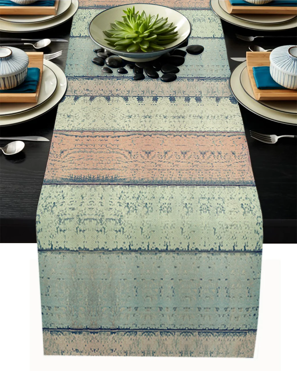 

Color Regular Plank Table Runner Wedding Decoration Dinning Table Runners Placemat Christmas Decor Tablecloth