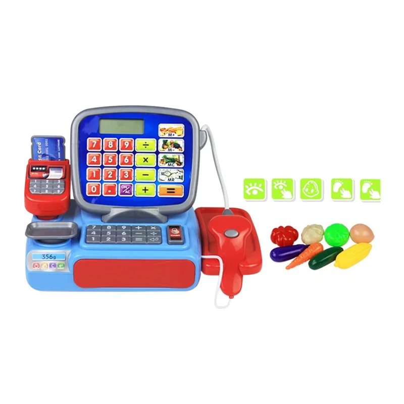 Детские игрушки для ролевых игр имитация супермаркета кассовый аппарат игровой