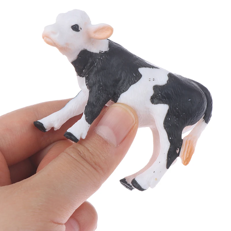 

1pc Simulation Bull/Rhinoceros Figure Collectible Toys Solid Buffalo Animal Action Figures Kids Movable Toys