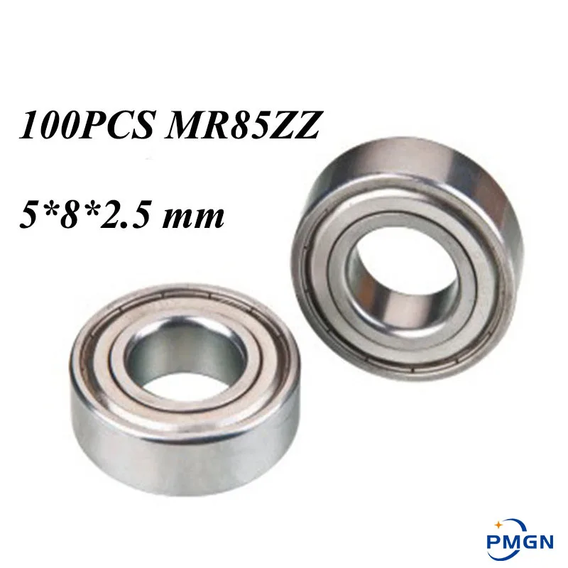 Высокое качество 100 шт. ABEC 5 MR85ZZ MR85Z MR85 ZZ L 850ZZ 5*8*2 мм шарикоподшипник 5x8x2 глубокий