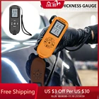 Измеритель толщины покрытия, 0,01 микрон0-2000, тестер толщины автомобильной пленки, цифровой ручной инструмент для краски с ЖК-дисплеем и подсветкой