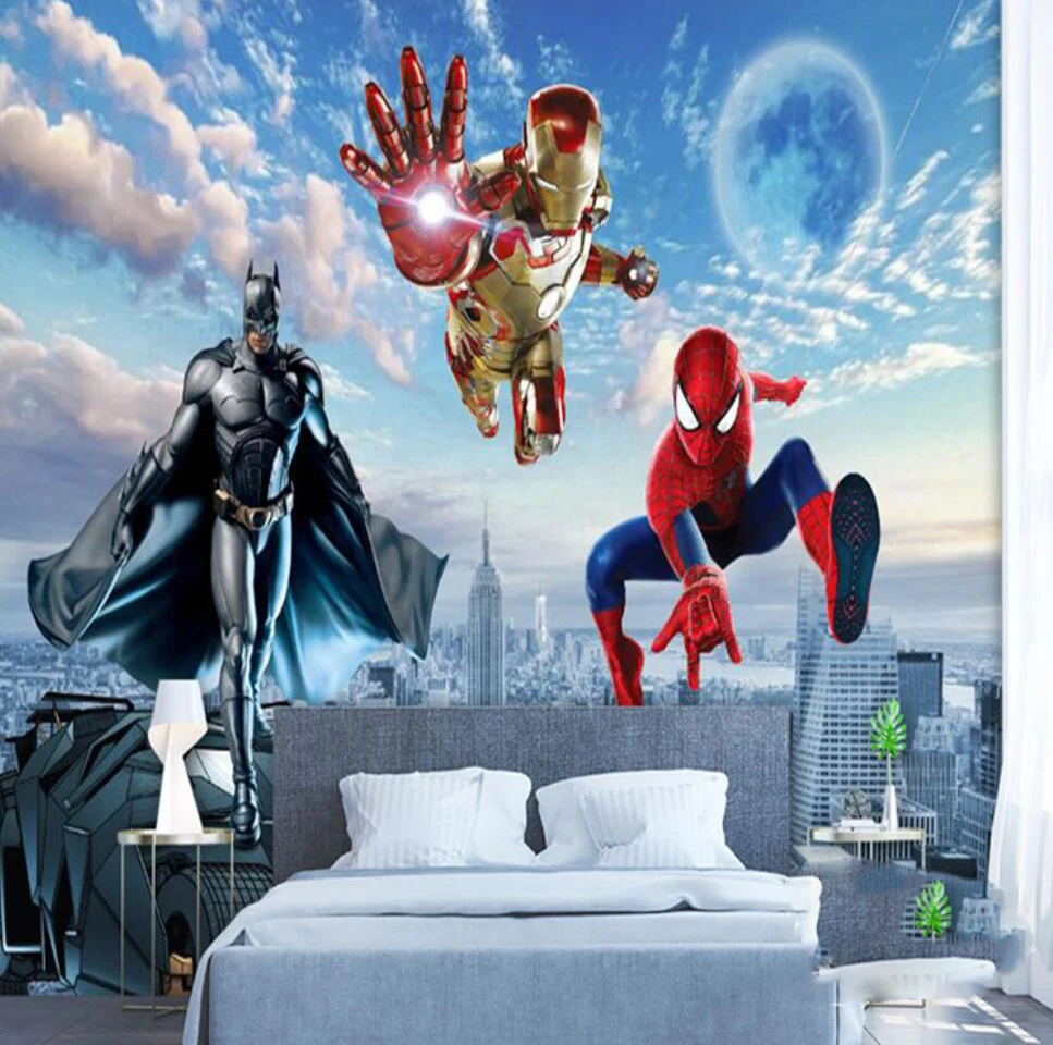 Пользовательские обои 3D креативная мультяшная тематическая роспись детская