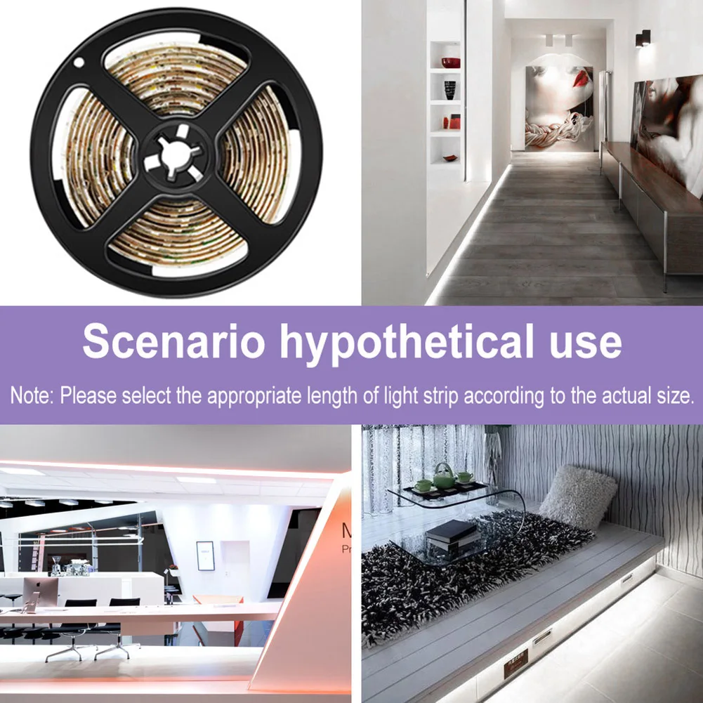 Светодиодная ленсветильник 2835SMD с питанием от USB гибкая светодиодная лампа RGB для