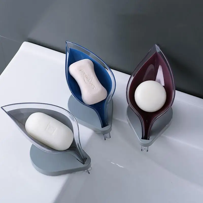 Креативная Коробка для мыла в ванную комнату нескользящая дренаж поднос с губкой