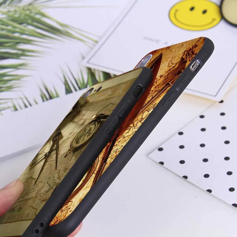Чехол для телефона с картой мира iPhone 11 pro max X XS MAX XR 7 8 6 6S plus 5s SE Мягкий силиконовый
