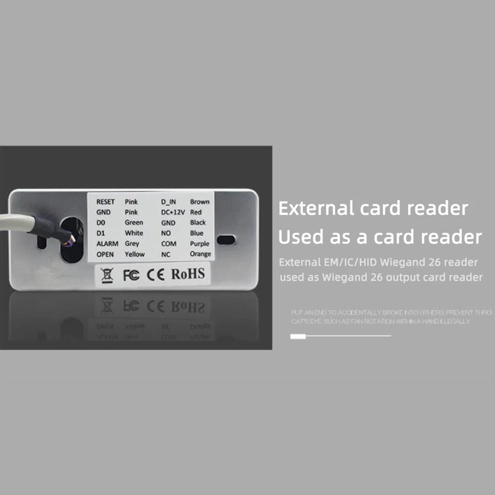 F6 500 пользователь 200 отпечаток пальца Водонепроницаемый RFID автономный контроль