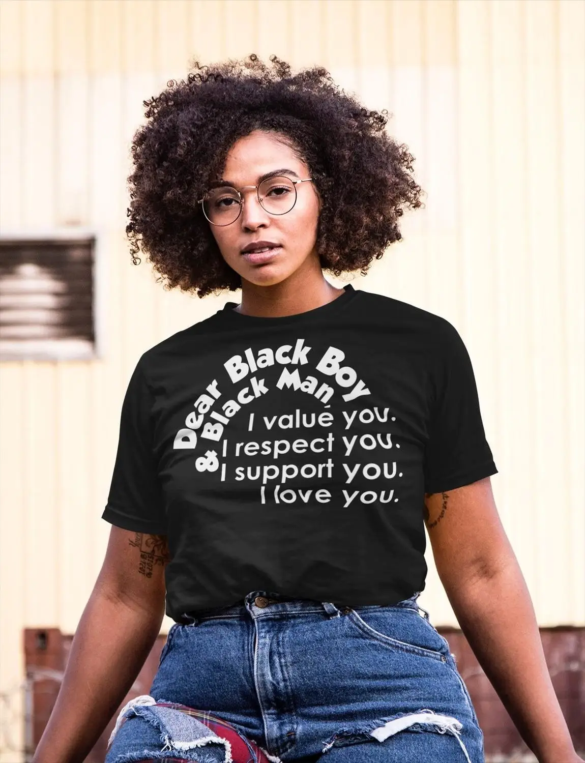 

Dear Black Boy and black man i volue you respect you black live matter t shirt women fashion unisex cotton casual tees quote top