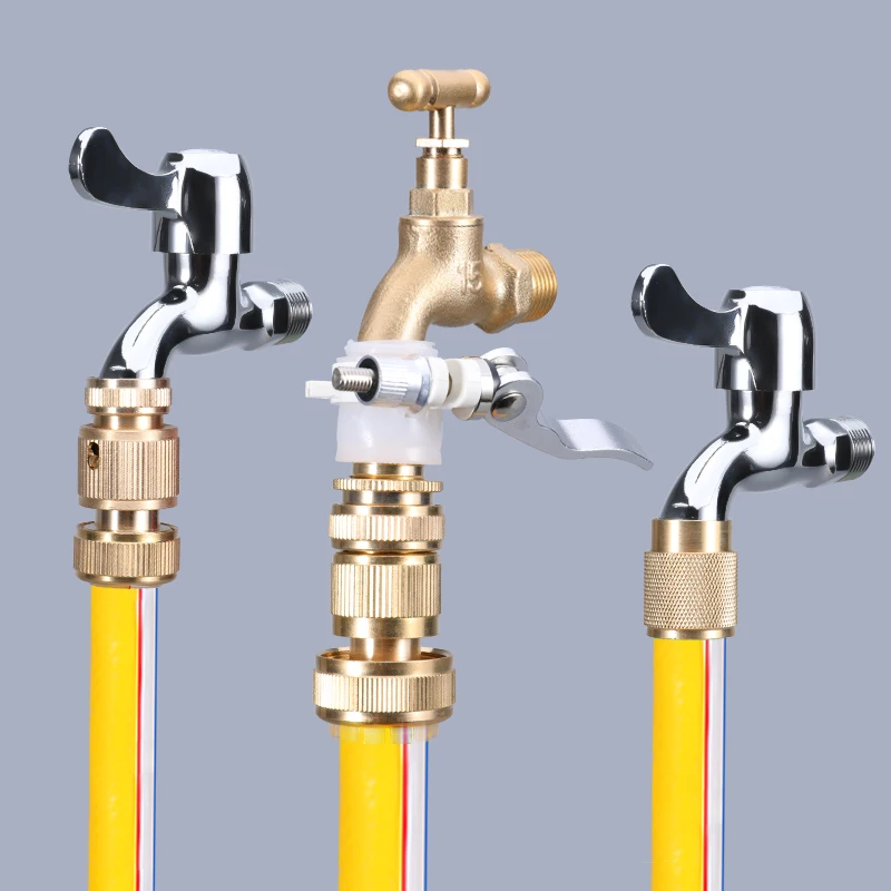 Резьба 1 шт латунь 1/2 дюйма 3/4 дюйм быстроразъемный соединитель сопло для садового