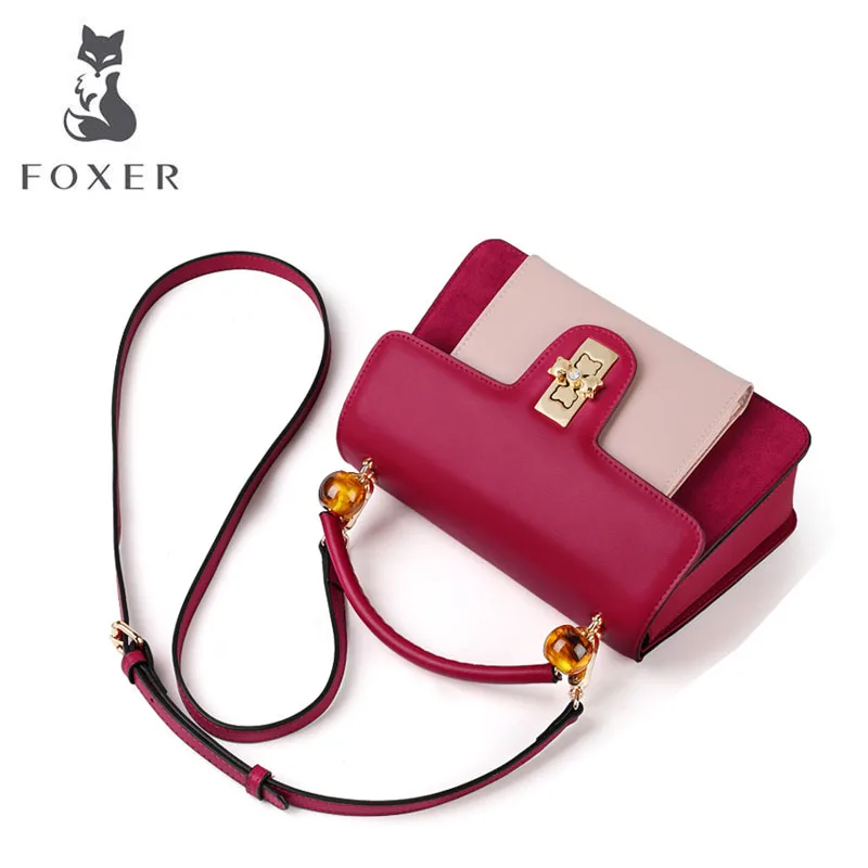 FOXER Роскошная Высококачественная Популярная женская сумка Новинка 2019 тренд