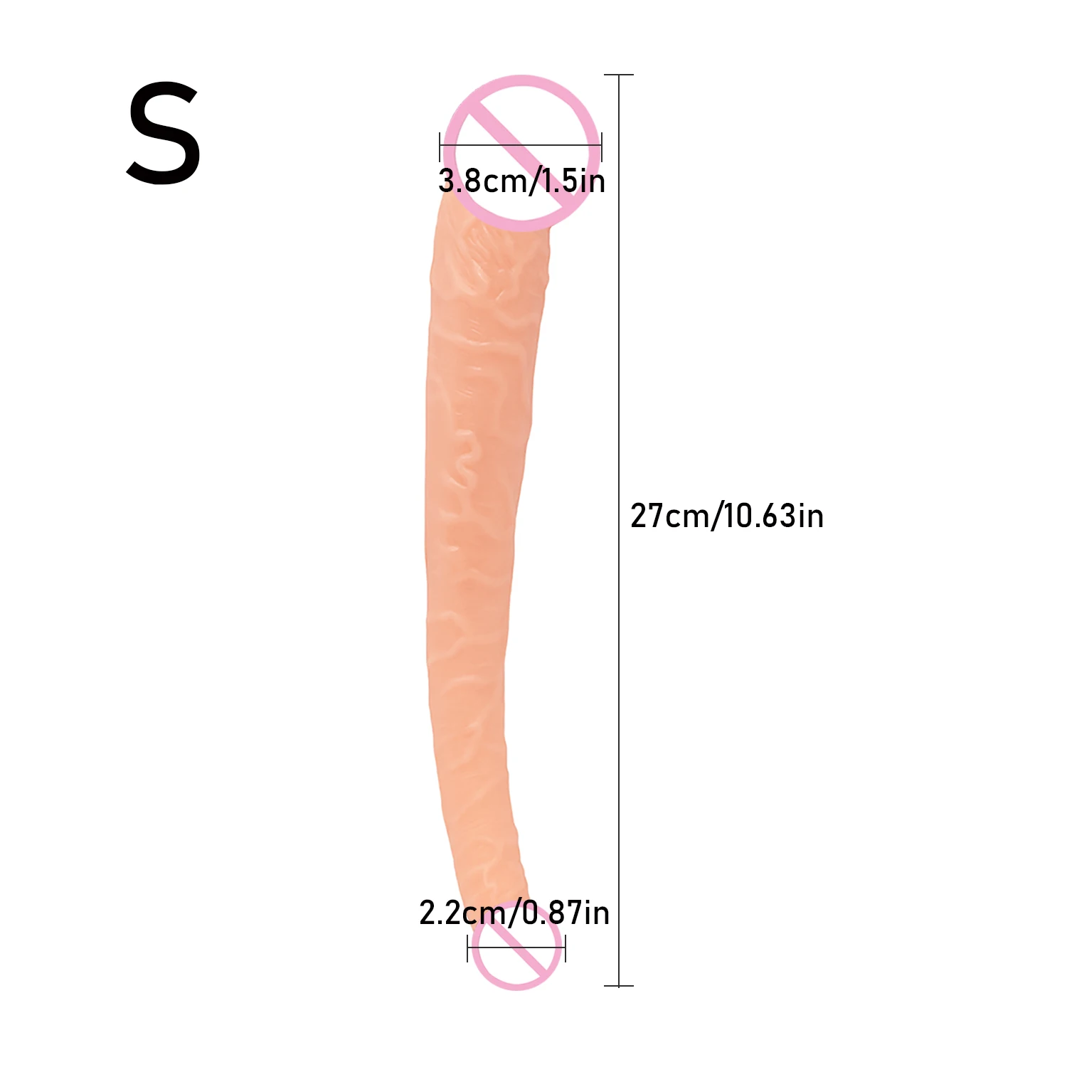 Двойные фаллоимитаторы по длине мягкий двухсторонний пенис реалистичный Фаллус