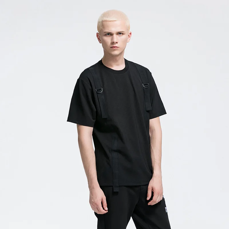 Футболка с короткими рукавами мужская летняя Модная хлопковая Harajuku в